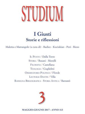 cover image of Studium- I Giusti--storie e riflessioni